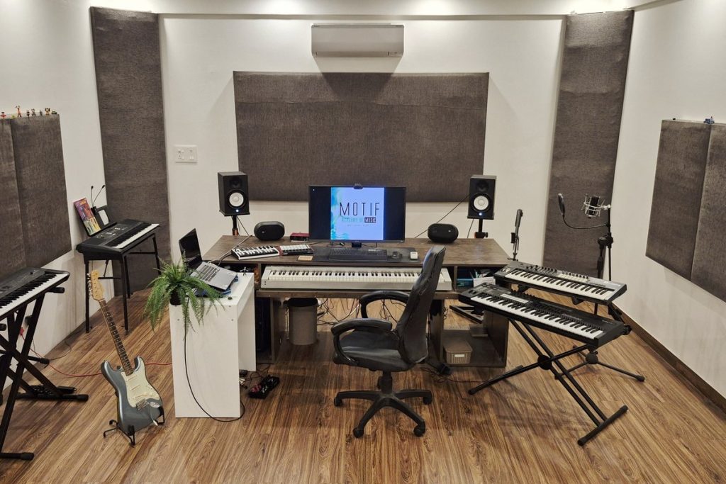 Music studio at Motif Academy of Music, HSR Layout, Bangalore